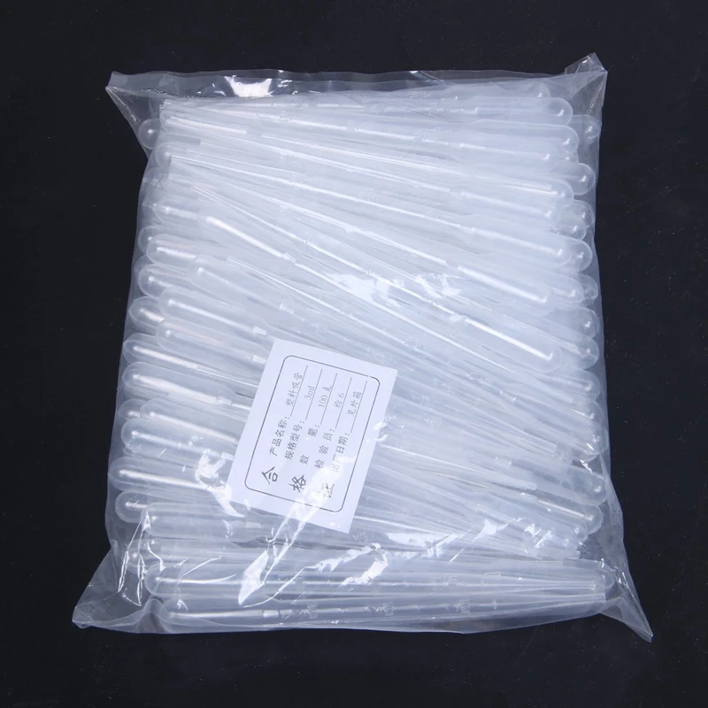 

100PCS Graduated Pipettes Dropper Polyethylene (3ml)