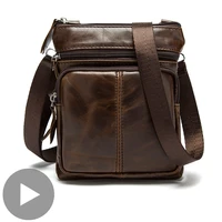 Shoulder Messenger Women Men Bag Crossbody Genuine Leather Office Work Business Briefcase For Handbag Male Portafolio Retro 2020