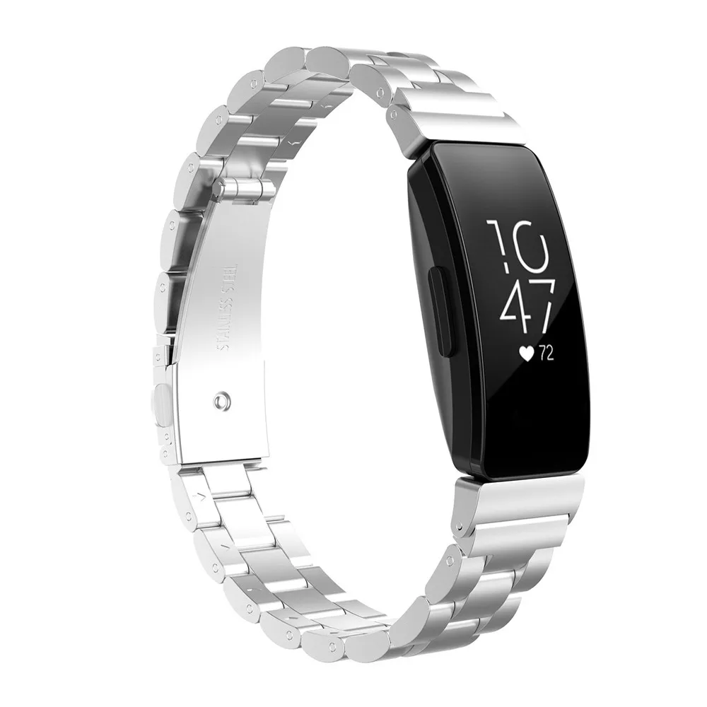 2020 металлические ремешки для Fitbit Inspire hr Band смарт часы из прочной нержавеющей