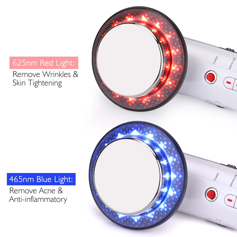 Koop 6 In 1 Lichaam Afslanken Stimulator Ultrasone Golf Ems Infrarood Therapie Vet Brander Apparaat Gewichtsverlies Anti Cellulitis Gezicht Lifting