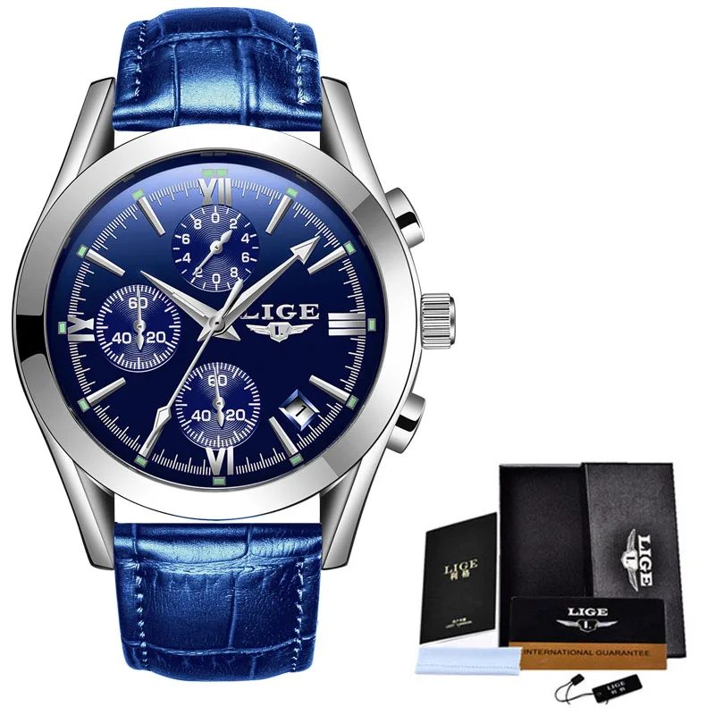 

Relogio Masculino LIGE Mens Watches Top Brand Luxury Military Sport Watch Men Classic Fashion Dial Waterproof Date Quartz Clock