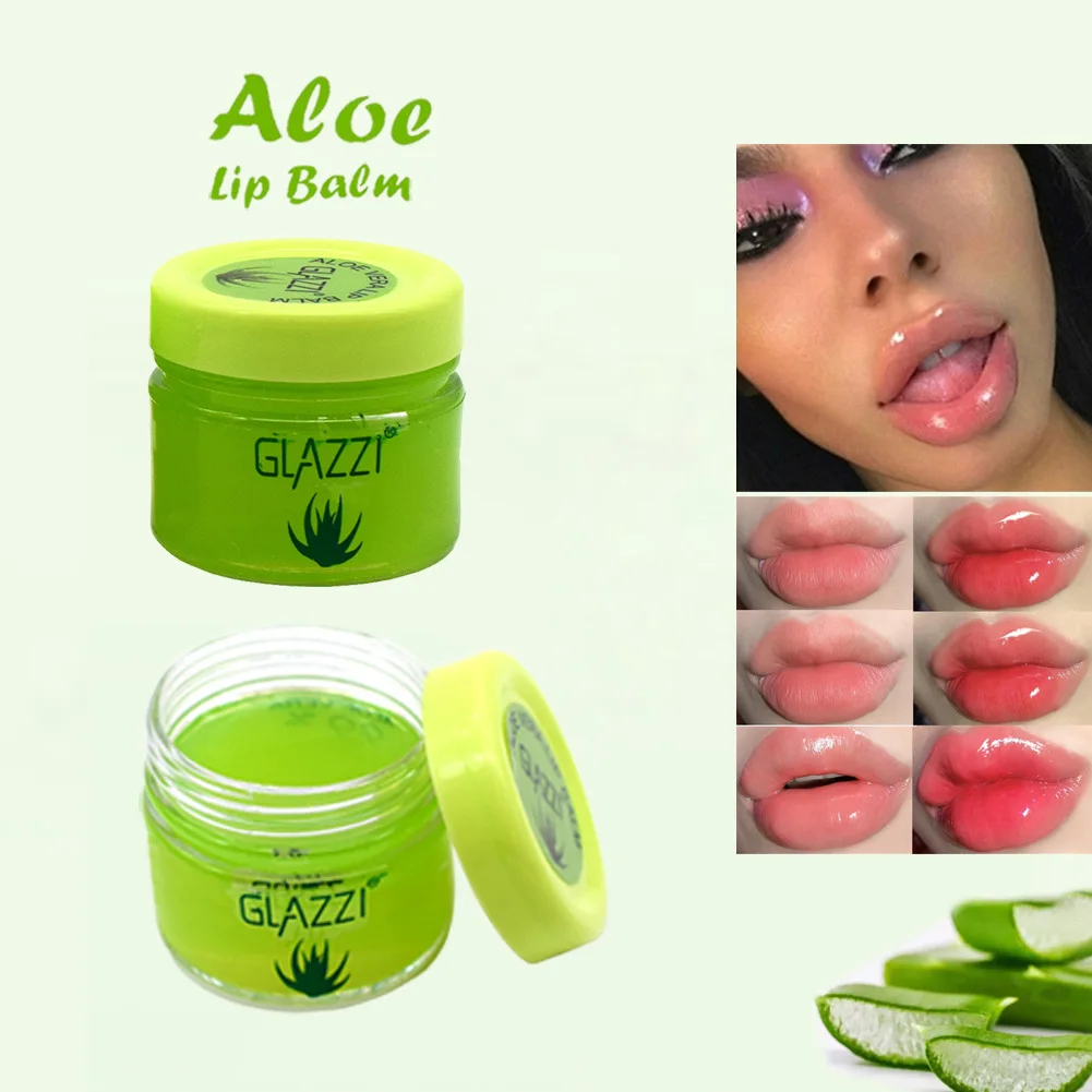 

Lip Balm Plump Lip Aloe Vera 99% Lip Care Dryness Soothing Gel Hydrating Moisturizing Lip Cream Makeup Lip Base Primer