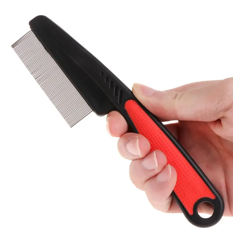 

K5DC Pet Grooming Comb Teeth Shedding Hair Flea Lice Removal Brush Dog Cat Supplies