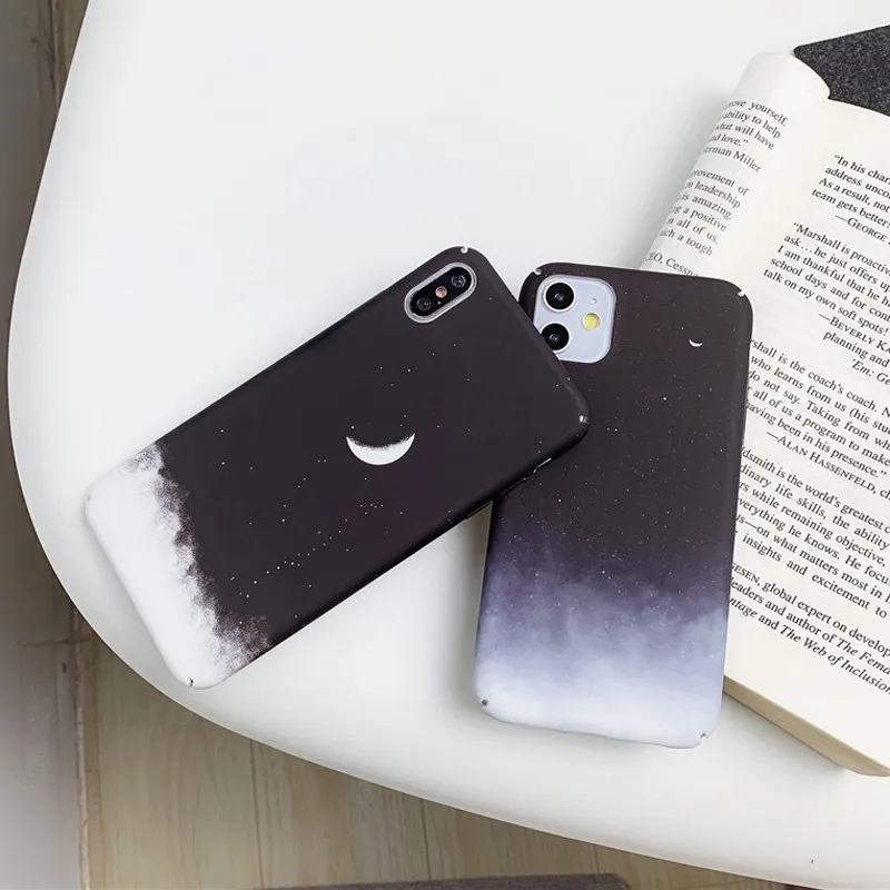 Lovebay пластиковый чехол для телефона для iPhone 11 звездное небо Луна для iPhone 7 8 6 6s Plus 11 Pro X XR XS Max 7 Жесткий PC задняя крышка оболочка