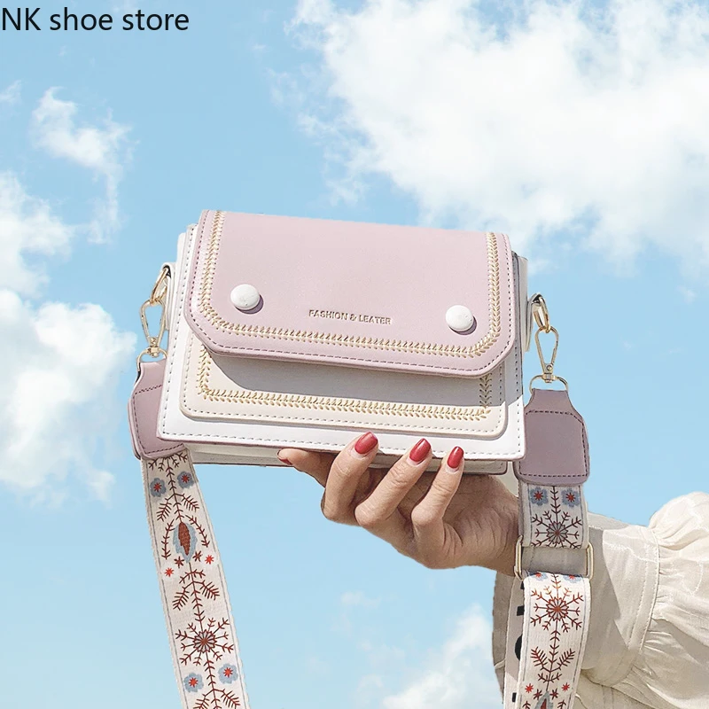 

LONOOLISA Small Hit color Shoulder Crossbody Bag Luxury Designer High Quality Leather Purses And Handbags for Women 2020 Sac