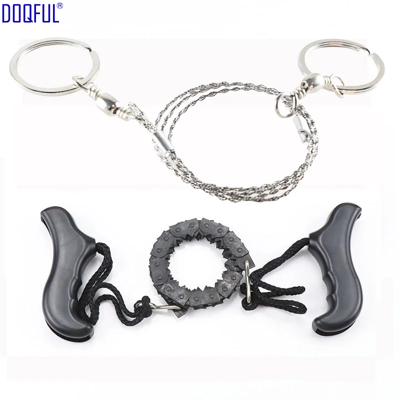 

Outdoor Portable Chain Saw Survival Emergency Stainless Wire Sawing Field Hand Gear Sharp Sawtooth Camping Hiking Cutting Wood