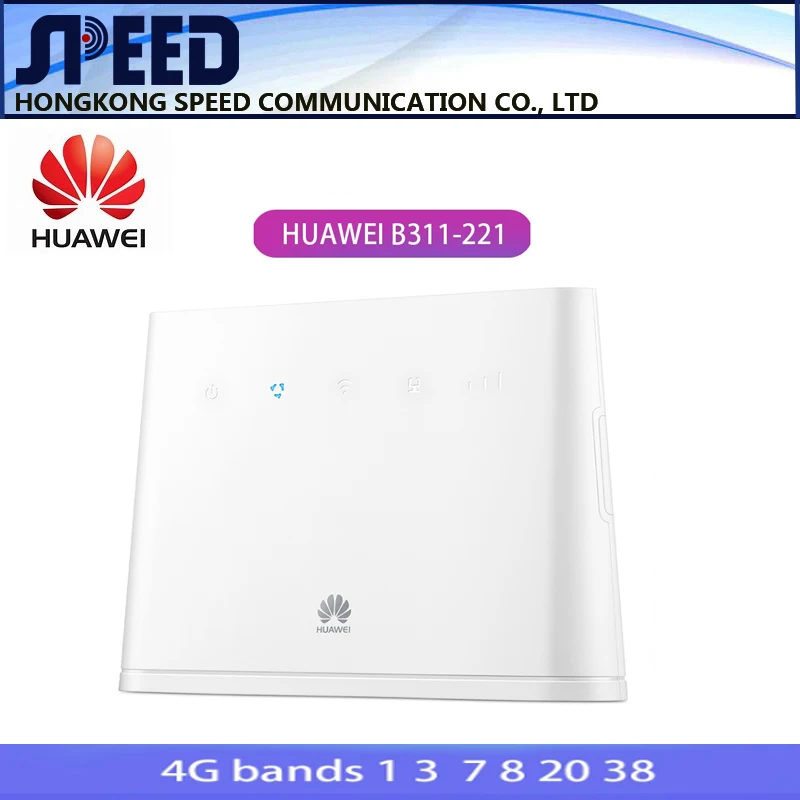 HUAWEI  B311-221 4G FDD  LTE CPE 32 Users  Control SIM card Router Cat4 150Mbps