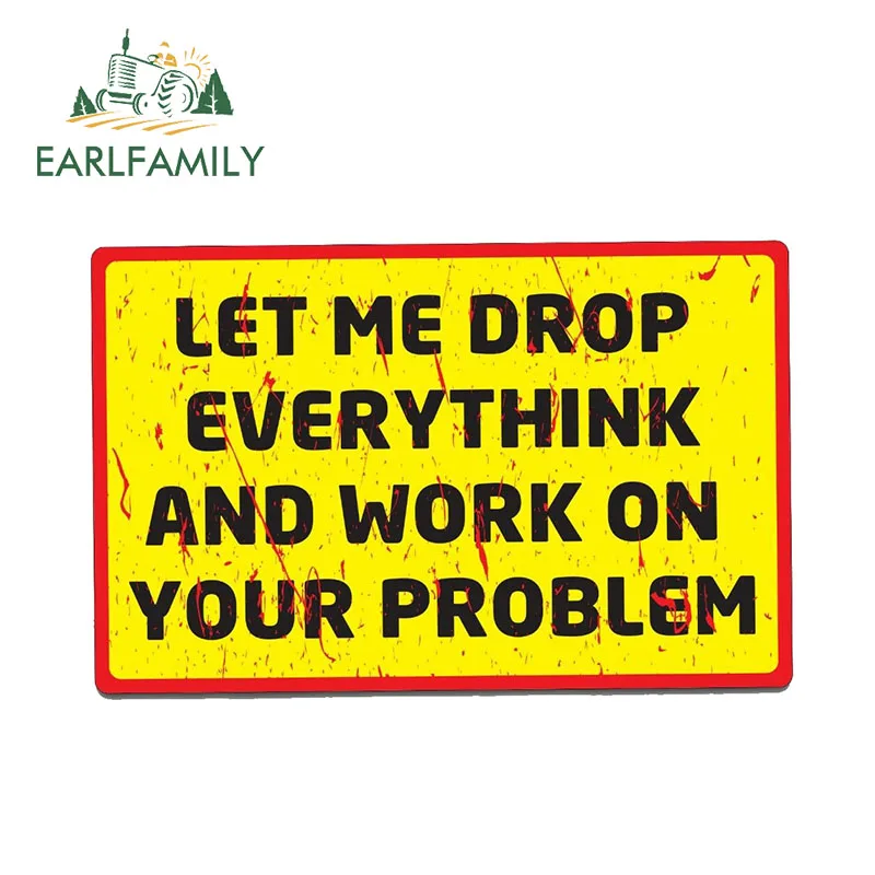 EARLFAMILY 13 см x 8 5 LET ME DROP стикер автомобиль наклейка окно ноутбук Декор быстрая