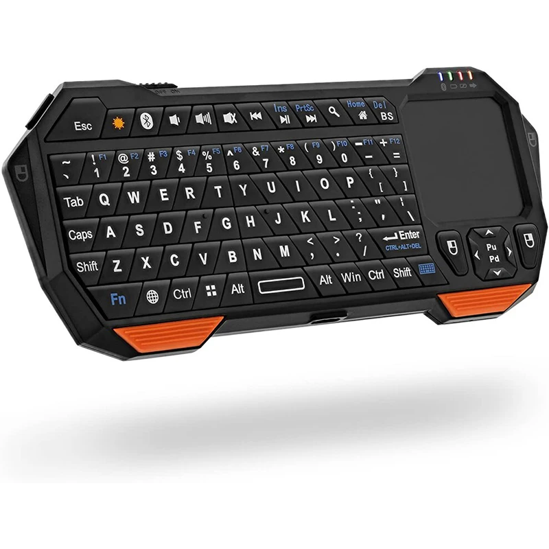 

Mini Bluetooth Keyboard Wireless Portable Light weight (QWERTY Keypad) with built-in Touchpad works with TV PS4