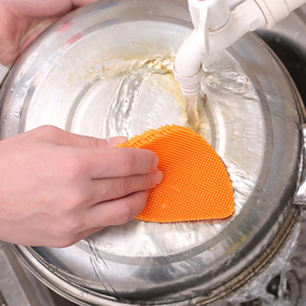 Силиконовая губка магически Чистящая Щетка кастрюля мыть щетки для чистки