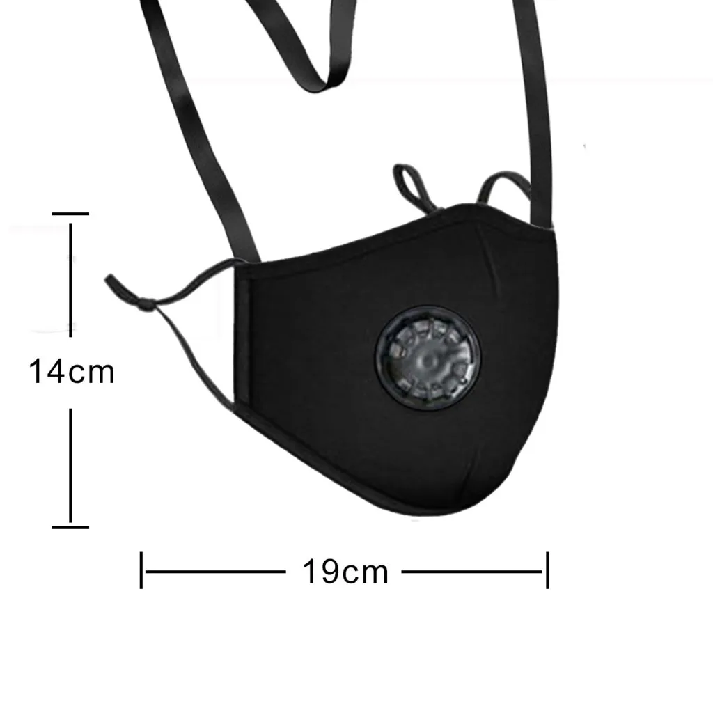 

1pc Unisex Mask For Face Kids Solid Color Adjustable Earloop Outdoor Riding Neck Rope Washable Dustproof Mask Masque Enfant