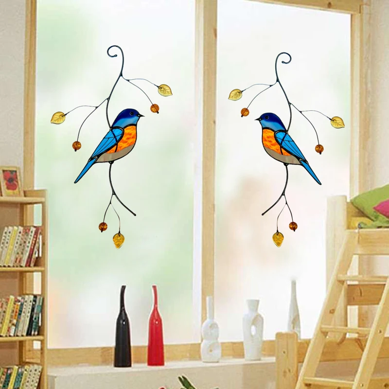 

Tropical Leaves Flowers Bird Wall Stickers Bedroom Living Room Decoration Mural Home Decor Decals Removable Wallpaper Stickers