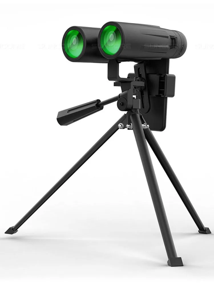 with Tripod Военный бинокль HD 12x42 Профессиональный бинокль охотничий телескоп с зумом мощный окуляр ночного видения Открытый Spyglass - Цвет: with Tripod