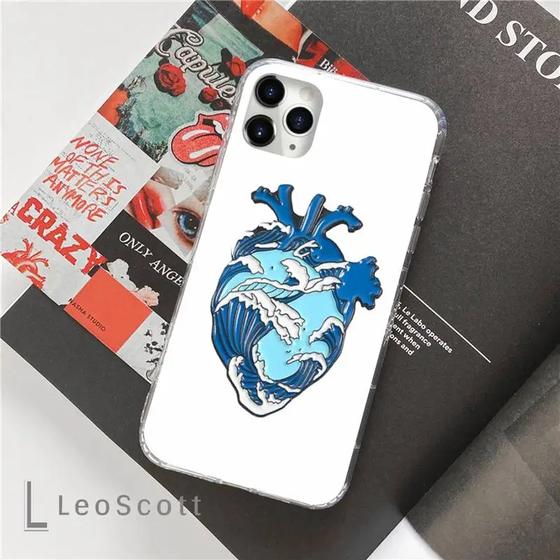 

human heart Creative cartoon Phone Cases For iphone 12 5 5s 5c se 6 6s 7 8 plus x xs xr 11 pro max
