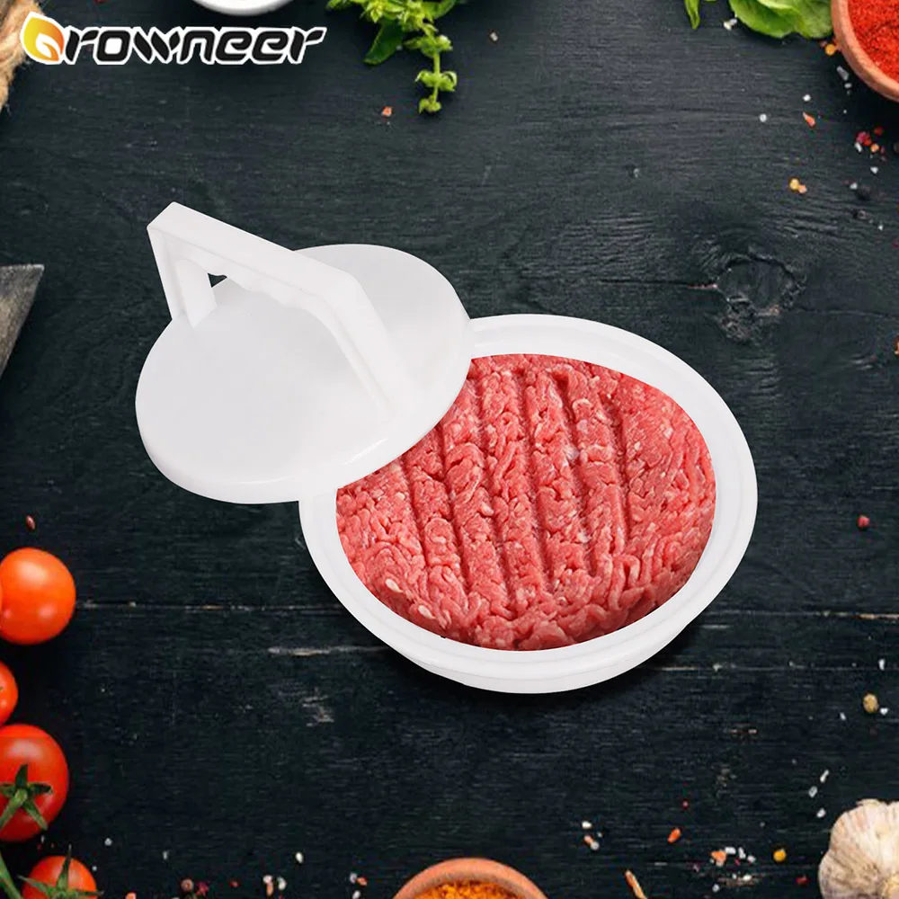 Съемный пресс 3 в 1 для гамбургеров мяса с антипригарным покрытием Круглый