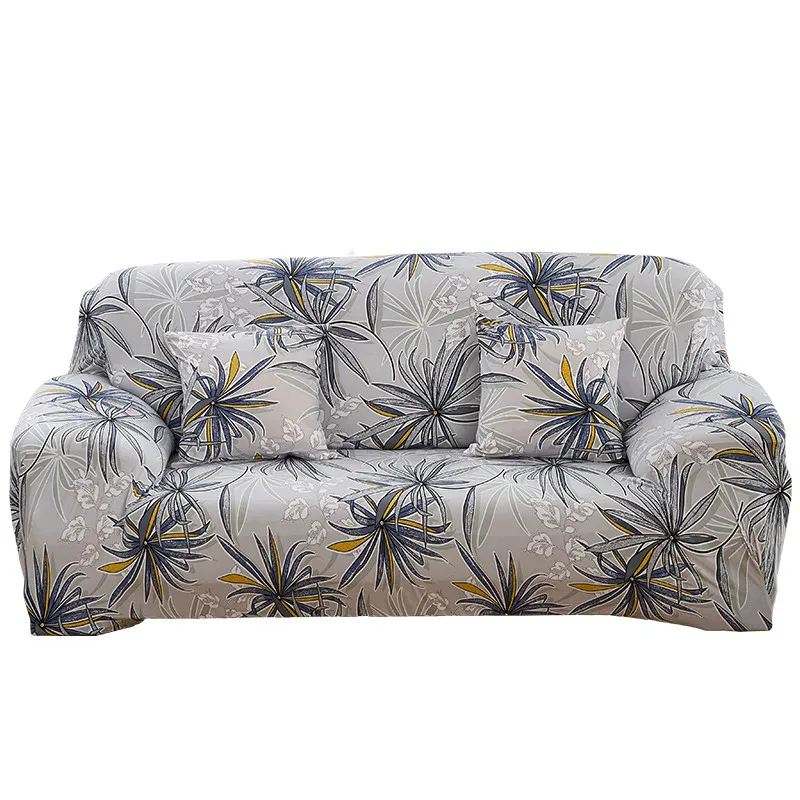 ji yi sen lin Современные универсальные чехлы для гостиной противоскользящие эластичные чехлы для диванов 4 сезона чехлы для диванов на один/два/три/четыре места - Цвет: ji yi sen lin