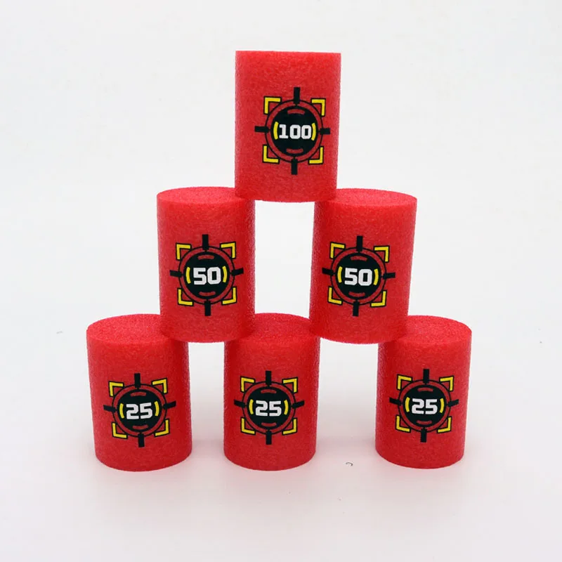 Детский игрушечный ружейный аксессуар 2018 года 6 шт./набор Цели для пуль и дартс мягкие пули для детей Наружная дополнительная подставка.