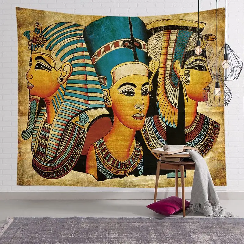 

Egyptian Pharaoh Tapestry Customization Bed Head Cloth Hanging Background Net Red Live Broadcast Decorative Home