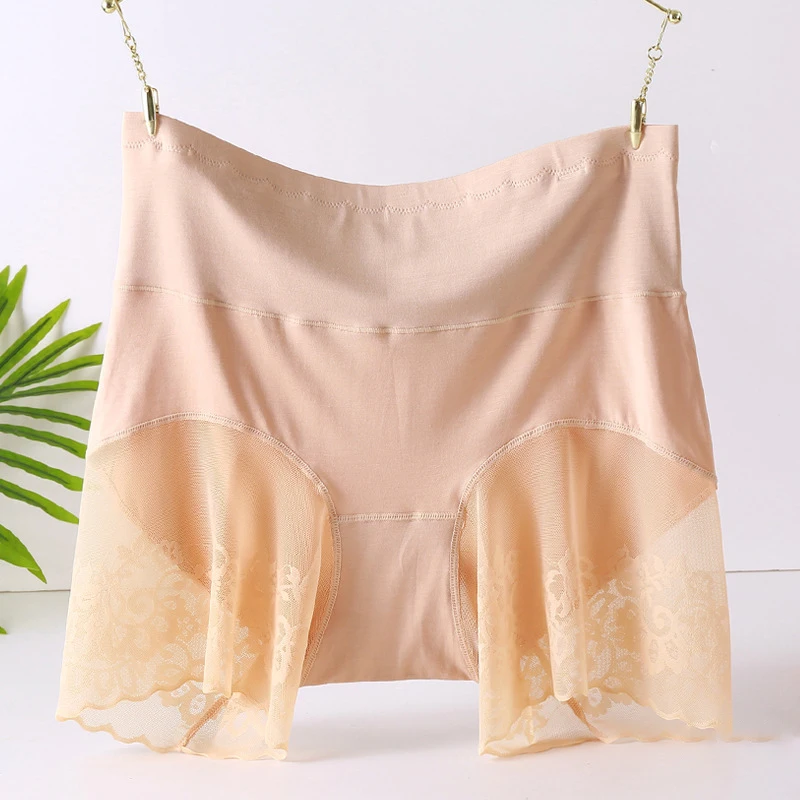 

55KG-1000KG Women Plus Big Size Safety Short Pants Soft Comfortable Elastic Under Skirt Shorts Lace Sexy Safety Pants Underwear