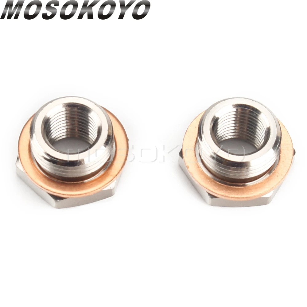 Выхлопная труба из нержавеющей стали диаметром от 18 мм до 12 адаптер датчика O2