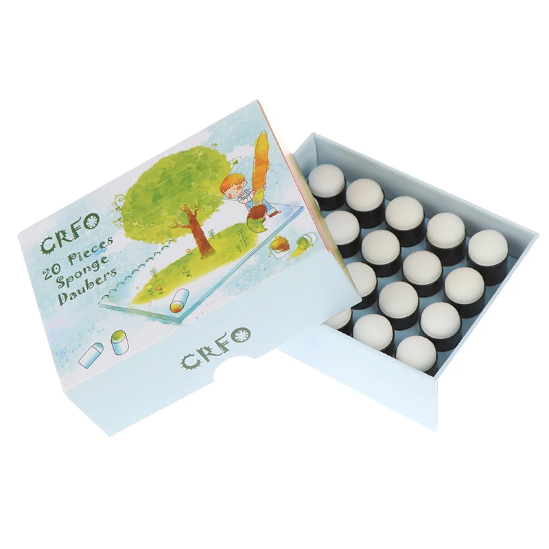 20 шт./лот губка для рисования на пальцах чернил набор |