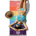 Радужный пляжный коврик в стиле бохо, одеяло с мандалой, Подвесной Настенный Коврик для йоги MAZI888