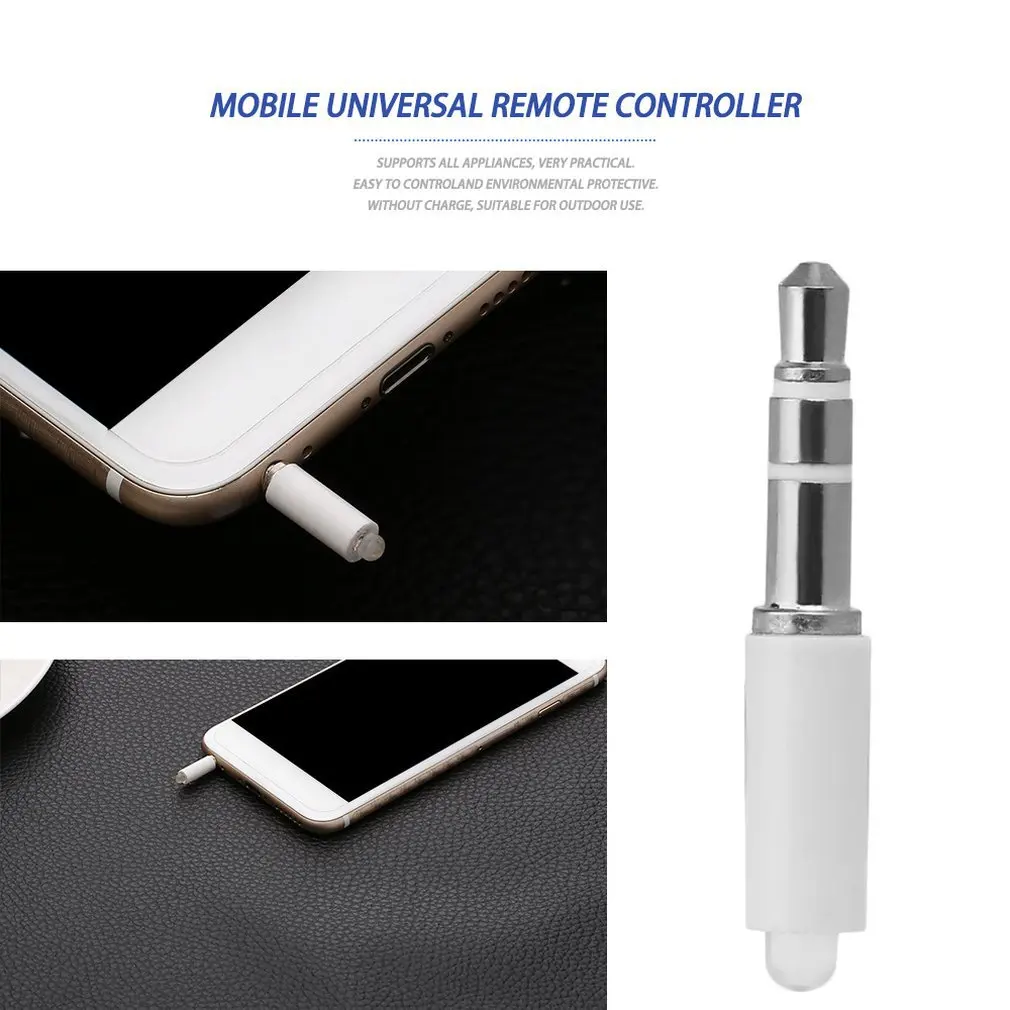 Universal 3.5mm Mini Intelligent Remote Control Plug Mobile Phone Smart Infrared IR Jack For iPhone IOS Android | Инструменты