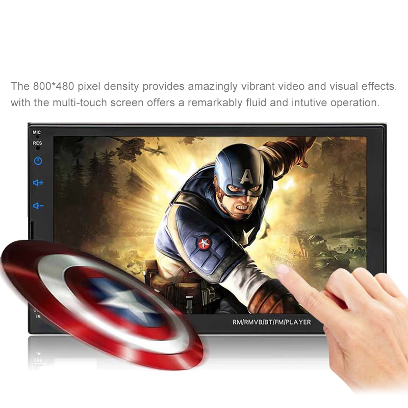 LTBFM 2 Дин автомагнитола 7 &quotHD сенсорный экран Mirrorlink проигрыватель Android сабвуфер