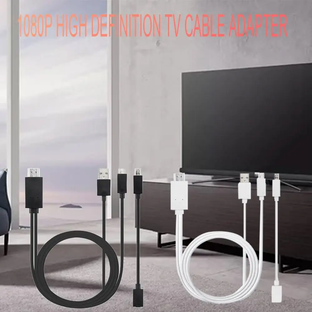 

Universal Android Phone MHL Micro USB to HDMI-compatible 1080P HD TV Cable Adapter Free shipping