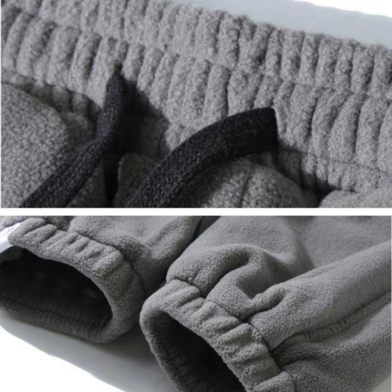 

New Loose Jogging Pants Men 2020 New Fashion Fleece Autumn Winter Warm Sweatpants Male Outdoor Straight Trousers Pantalon Hommes