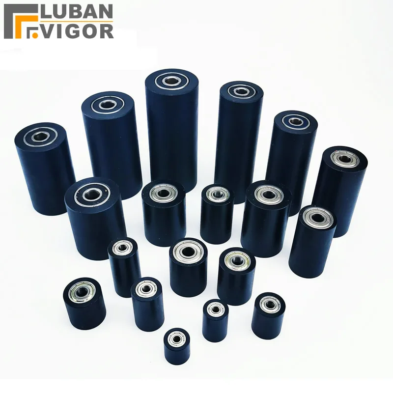 Черный полиуретановый подшипник диск POM диаметр 32 мм отверстие 10 приводной шкив