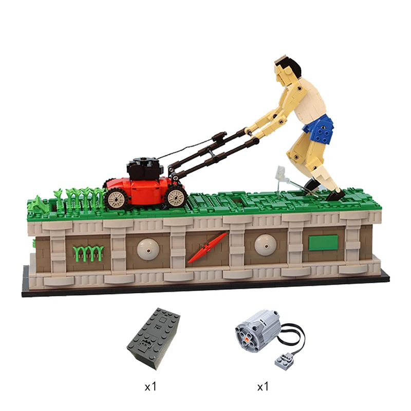 

MOC Classic Creatives Weeding Man MOC 10820 With Motor Compatible blocks Spell Insert Building Education Toy Bricks Gift