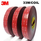 Подлинных 3M клейкая поверхность с двух сторон акриловая, VHB клейкая лента супер сильный Автомобильная декоративная клейкая лента 33m на единицу обьема Ширина 10 мм-50 мм