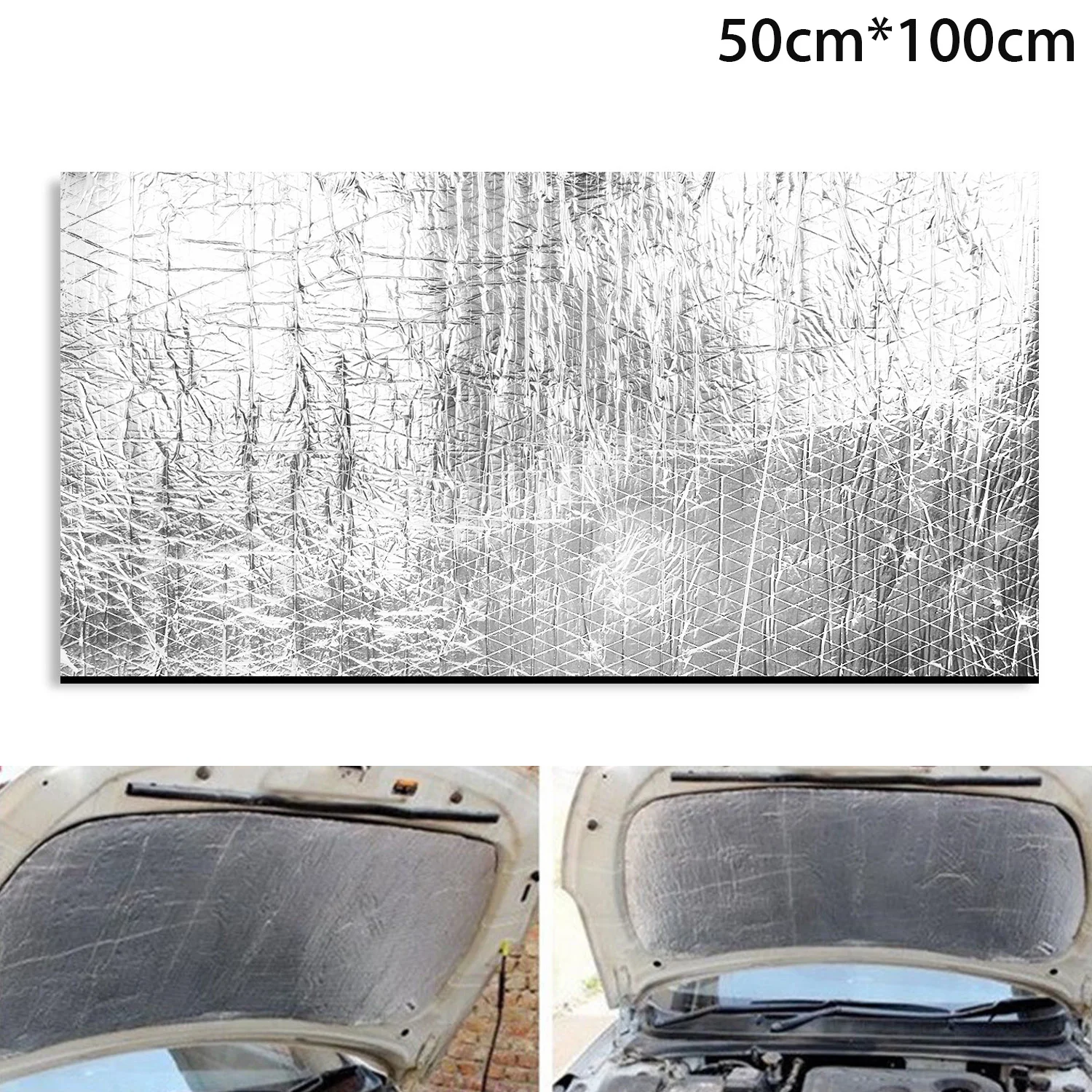 

5MM Car Truck Soundproof Deadening Mat 50cm * 100cm Firewall Insulation Audio Noise Insulator Heat Sound Thermal Proofing Pad