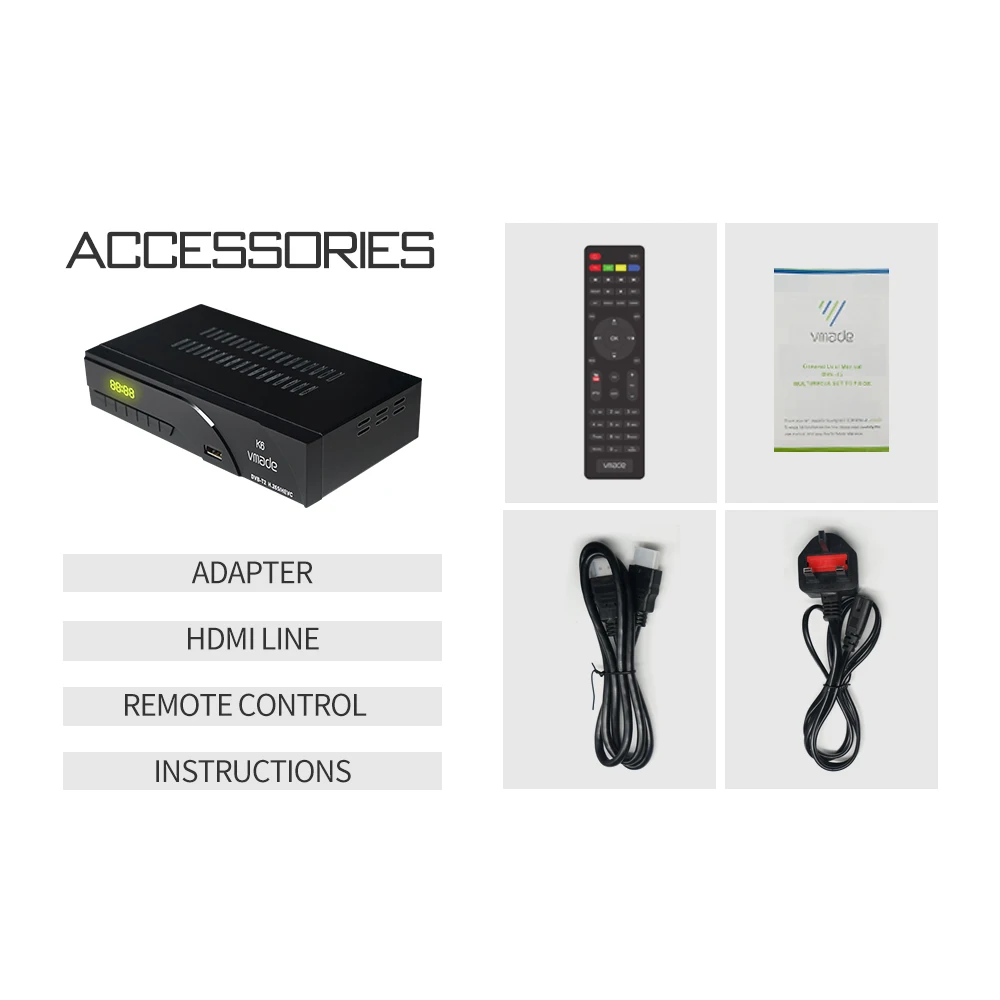 

Newest DVB T2 H.265/Hevc Digital TV Tuner For Italy Spain France Support 10bit Youtube MeeCast EAC3 Audio Full HD 1080P TV BOX