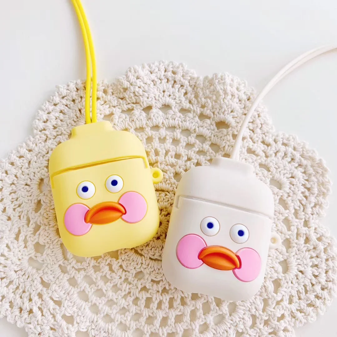 Cute Cartoon Headset case For AirPods 1:1 Case for air pods 2 i12 tws i10 i30 i11 i7s i9s i60 Bluetooth Earphone silicon cover