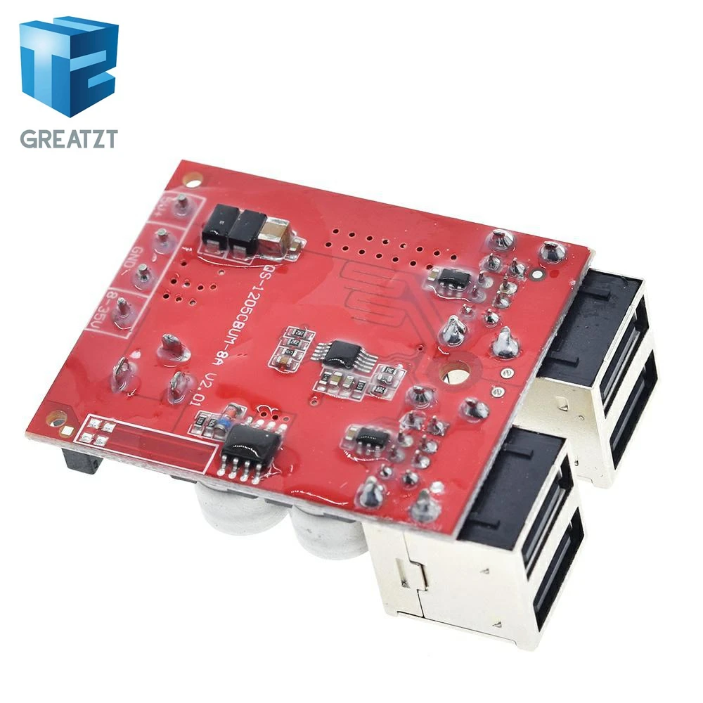 GREATZT DC модуль зарядки автомобиля 8 В 35 5 в 8А разгерметизации питания 4 порта USB