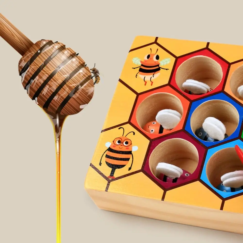 Early Learning Beehive Game Educational Toys Bee Shape Color Cognition Kids Gift Cute shape | Игрушки и хобби