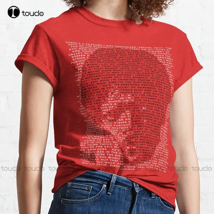 

New Ezekiel 25:17 Classic T-Shirt T Shirts For Men Cotton Tee Shirt S-3Xl