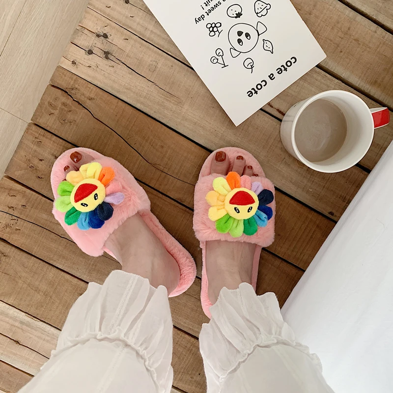 Женские тапочки в японском стиле милые домашние хлопковые с героями