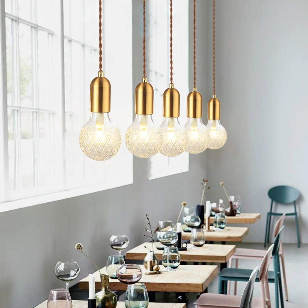 

Lights LED Pendant Modern G9 Crystal Glass Handlamp Nordic Pendant Lamps for Living Room/Restaurant/Home Lighting AC220V