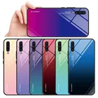 Чехол для Samsung Galaxy A30, A50, A10, A20 S, A40, A60, A70, A80, A90, M10, M20, M30, M40, M30S, из закаленного стекла с градиентом