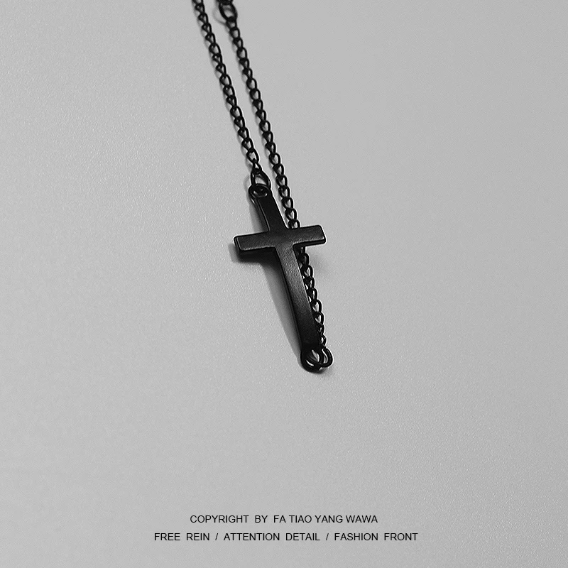 

Cross black bracelet