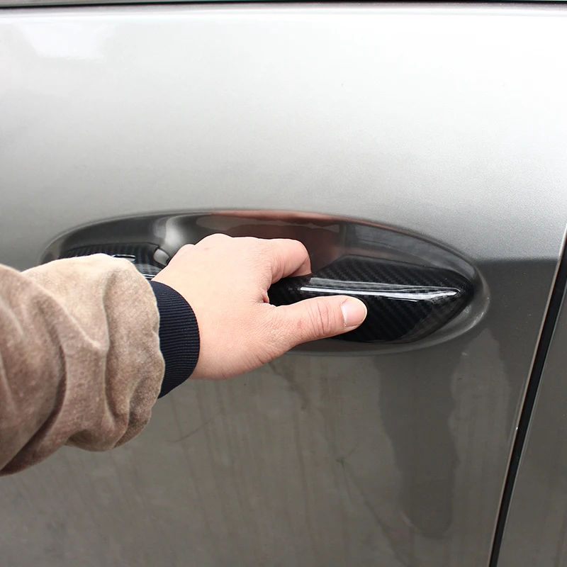 Carbon ABS Door Handle Decorative Cover Trim 4Pcs/Set Sticker Protector For Lexus UX200 250H 260H 2019 2020 | Автомобили и