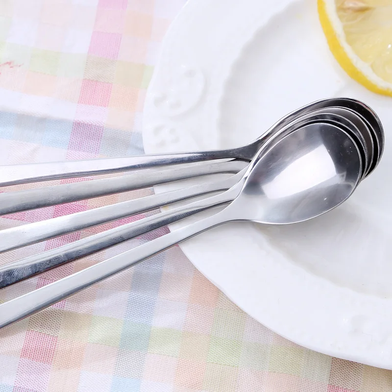 Креативная Милая ложка для смешивания кофе с цветами длинная из нержавеющей