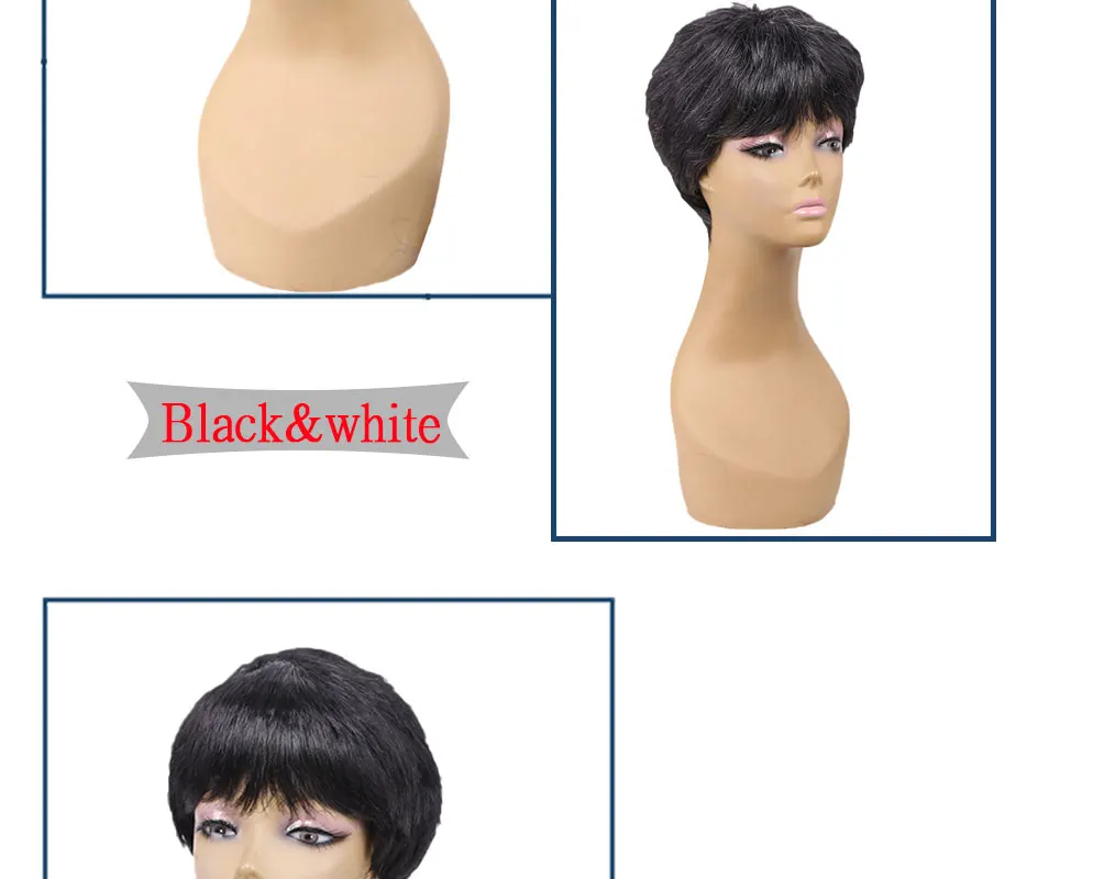 Amir short straight synthetic wigs For African American Women High Temperature Fiber Ombre Burgundy Blonde Grey Cosplay Hair