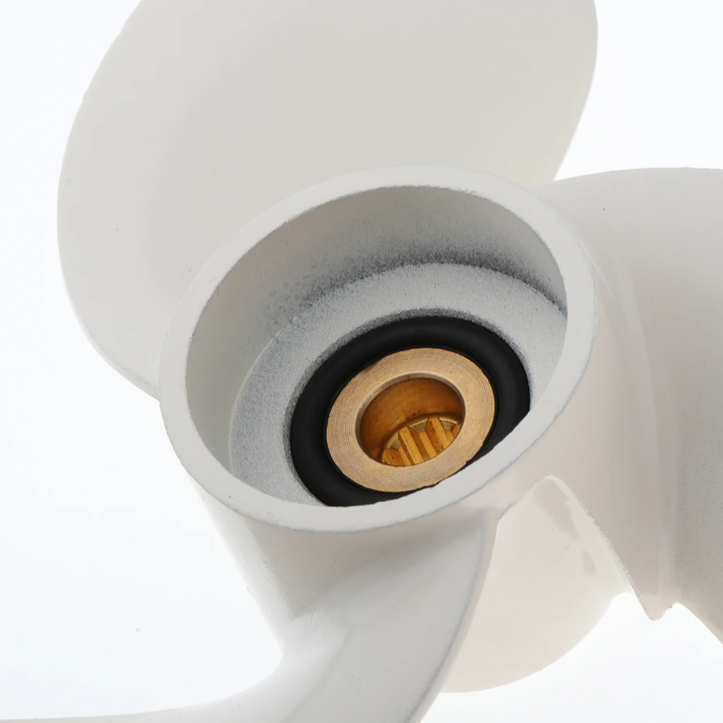 

Marine Boat Propeller 2.5 HP White Finish for Yamaha 7 1/4 x 6 BS, 155mm