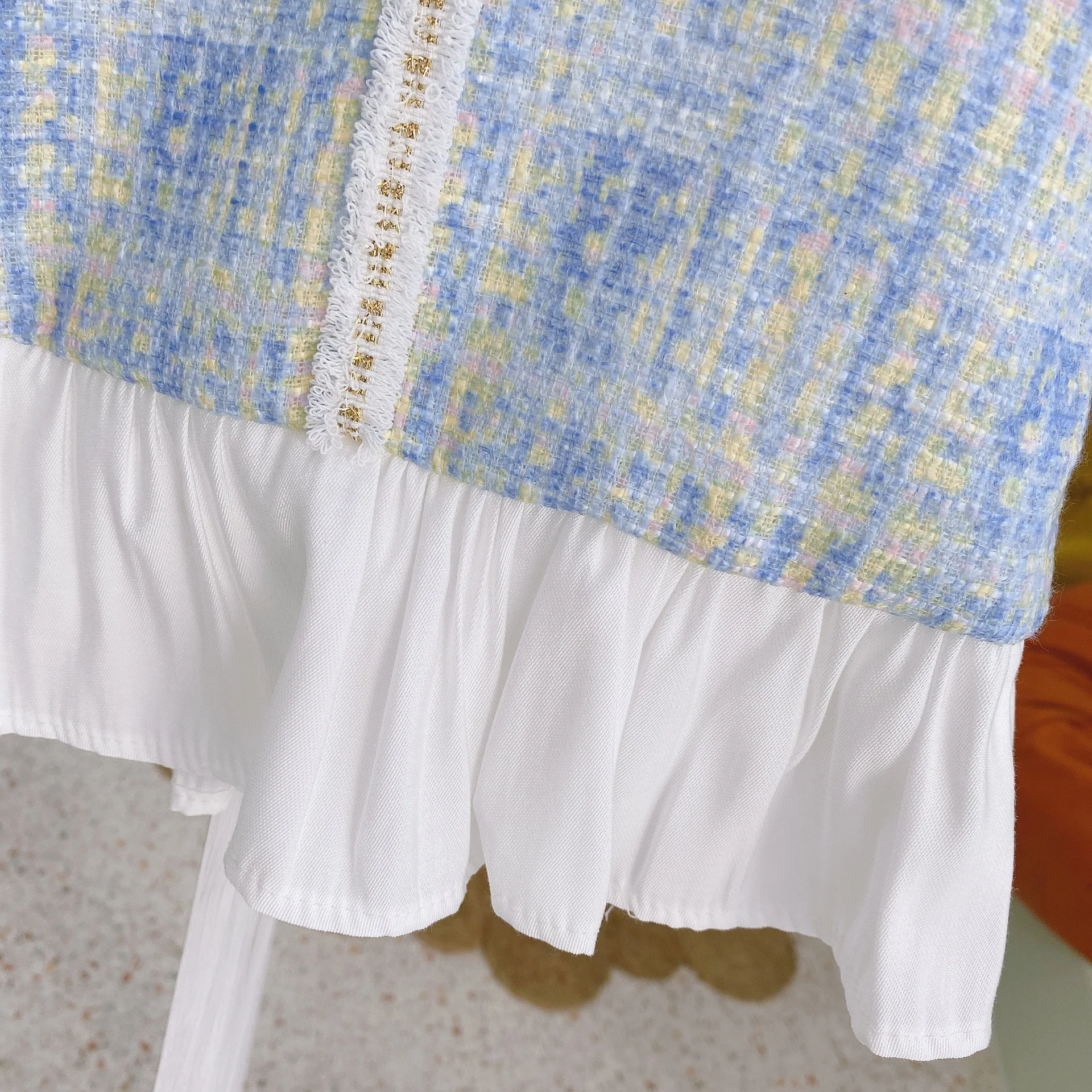 

WLG Girls Dress Kids Cute Clothes Spring Autumn Patchwork Bow Long Sleeve Plaid Dresses Baby Girl All Match Clothes