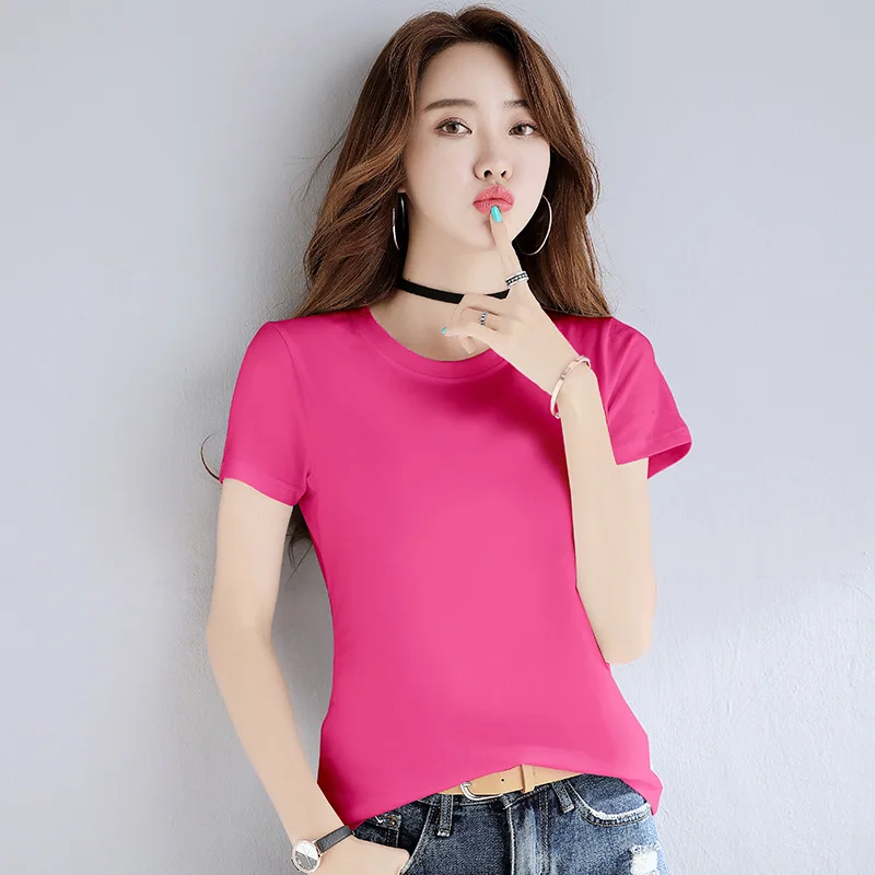 

T Shirt Women Clothes 2019 Fashion Tee Black Top Fashion Cotton Ladies black Tee Shirt