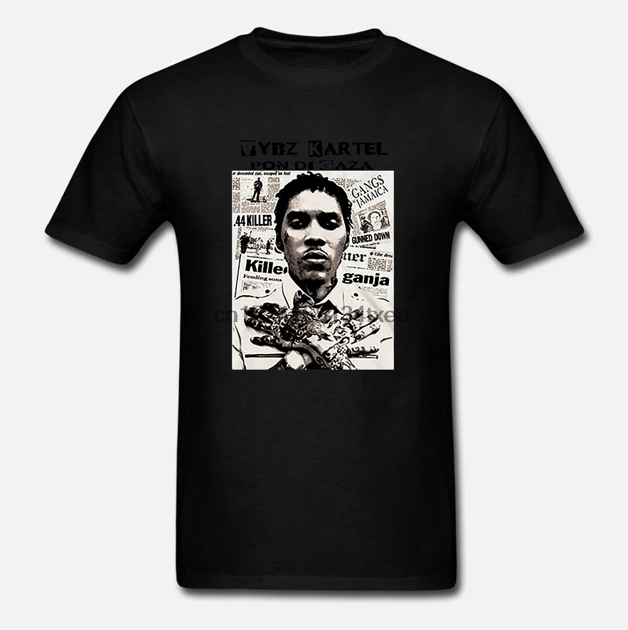 Футболка мужская с круглым вырезом регги раста Джа Ямайка топ Chronixx Vybz Kartel Yellowman